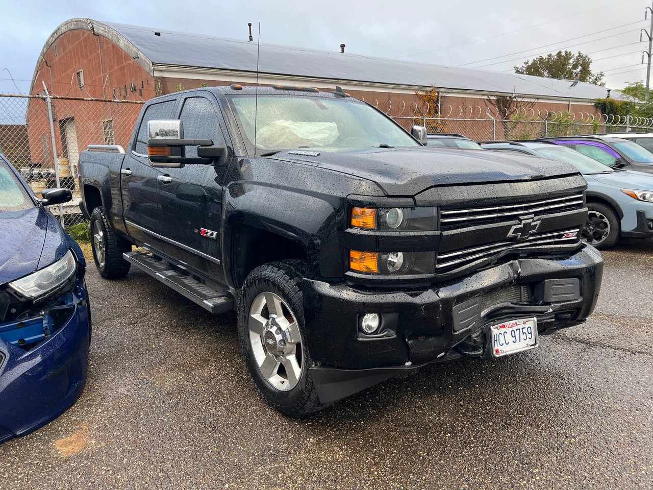 black truck before