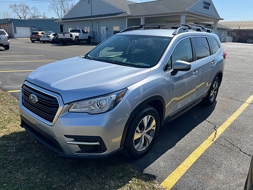 gray SUV after